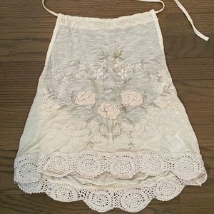 Floral embroidered top